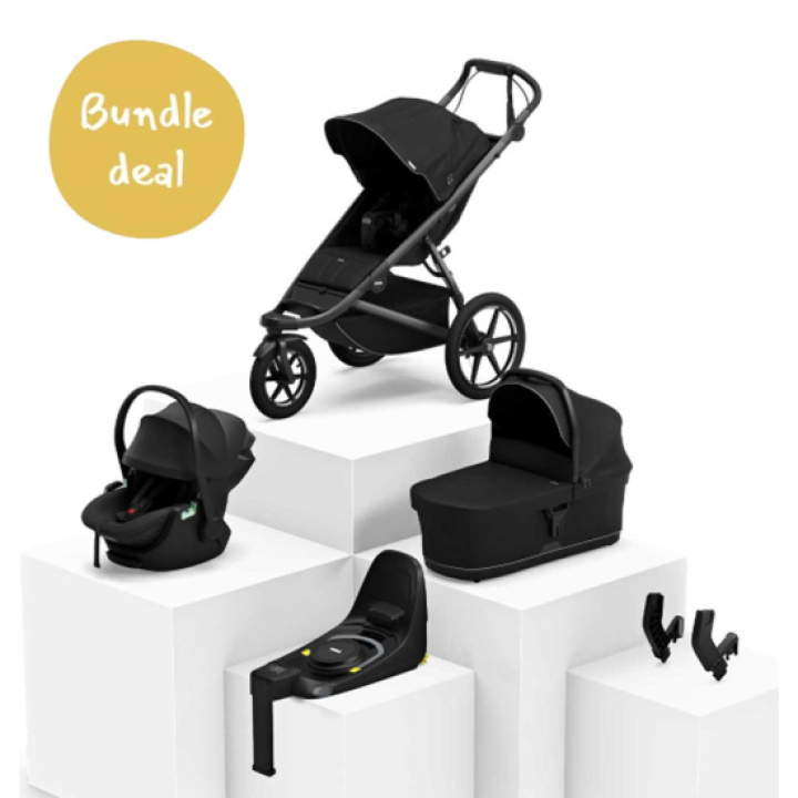 Thule Urban Glide 3 Duovagn + Maple Babyskydd & Bas i gruppen Barnvagnar / Varumärken / Thule / Urban Glide hos Köpbarnvagn (SET-ug3ts1)