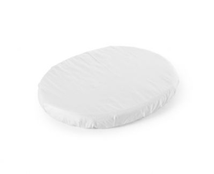 Stokke Sleepi Mini Dra-på-lakan Vitt i gruppen Barnrum / Sängtillbehör hos Köpbarnvagn (STOK683001)