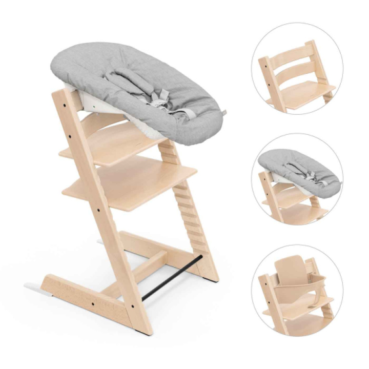 Stokke Tripp Trapp Stol + Bygel + Newborn Set Natural i gruppen Äta & Mata / Matstolar & dynor / STOKKE Tripp Trapp hos Köpbarnvagn (STOK685700)