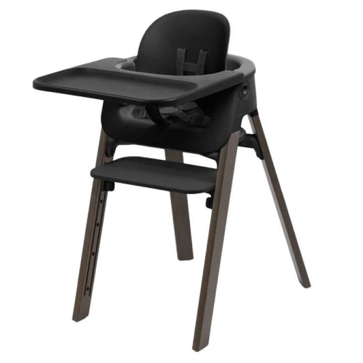 Stokke Steps Matstolspaket Black/Warm Brown i gruppen Babytillbehör / Äta & dricka / Matstolspaket hos Köpbarnvagn (STOK692400)