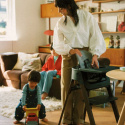 Stokke Steps Matstolspaket Black/Warm Brown