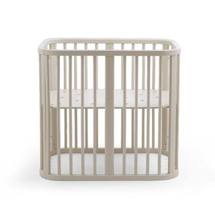 Stokke Nighti Mini Säng Vanilla White i gruppen Barnrum / Spjälsängar & Vaggor / Vaggor & minisängar hos Köpbarnvagn (STOK705402)
