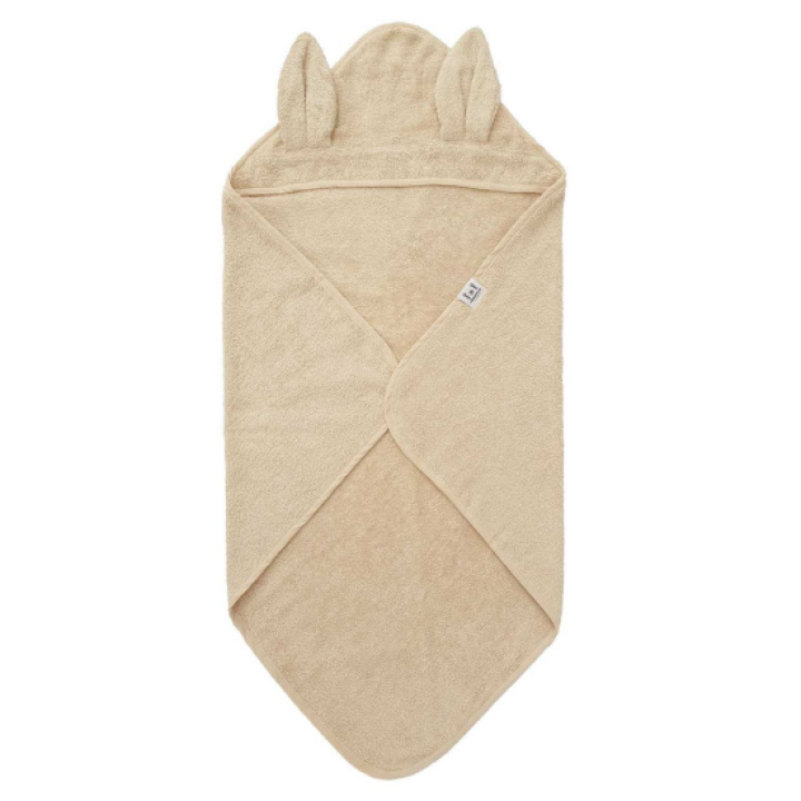 Summerville Badcape Kanin sandshell GOTS i gruppen Babytillbehör / Omvårdnad & Hygien / Badbaljor & badtillbehör / Badcaper hos Köpbarnvagn (SUVI600876)