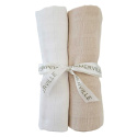 Summerville Muslinfilt 2-Pack Beige/Vit