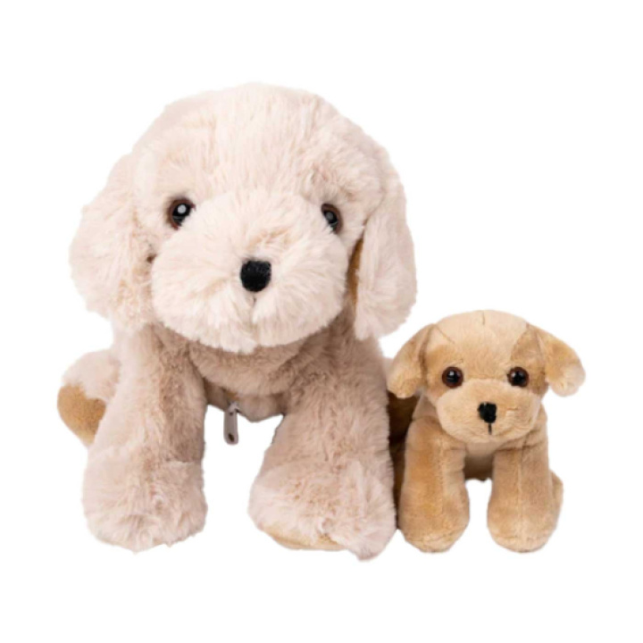 Teddykompaniet Hunden Tess med valp i gruppen Leksaker / Babylek 0-1 år / Nallar & mjuka djur hos Köpbarnvagn (TEKO4241)