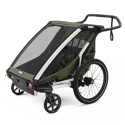 Thule Chariot Lite Cykelvagn Double Vintage Green