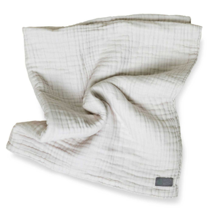 Vinter & Bloom Filt Muslin Eko Dove Grey i gruppen Babytillbehör / Filtar & snuttefiltar / Muslinfiltar hos Köpbarnvagn (VIBL40044-3)