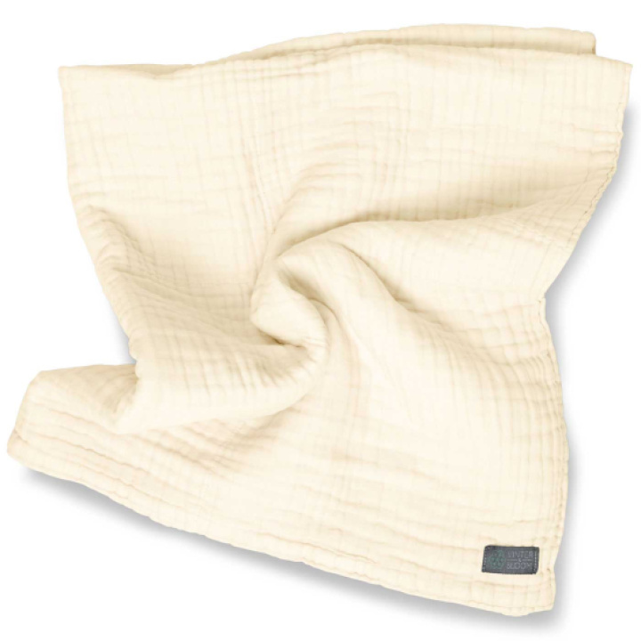 Vinter & Bloom Filt Muslin Eko Pearl White i gruppen Babytillbehör / Filtar & snuttefiltar / Muslinfiltar hos Köpbarnvagn (VIBL40044-8)