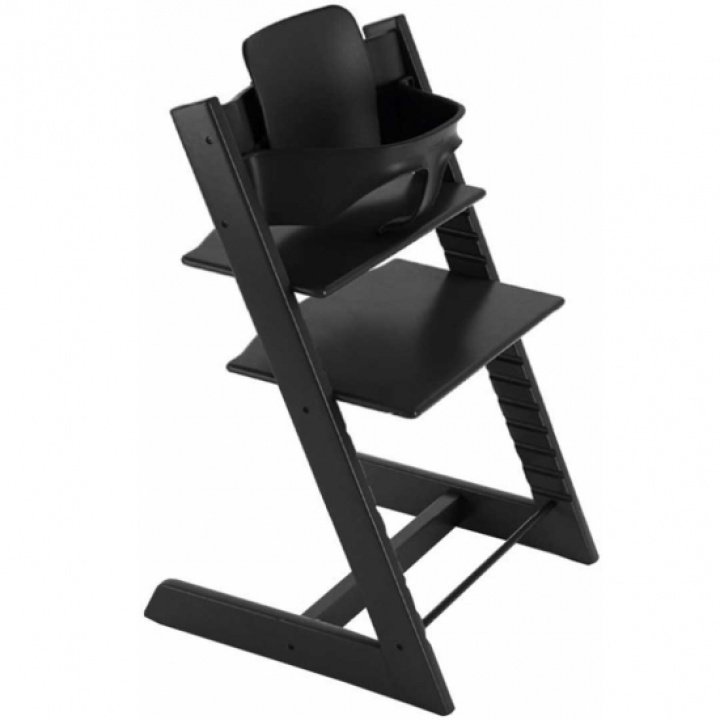 Stokke Tripp Trapp Matstol Svart inkl. bygel Black