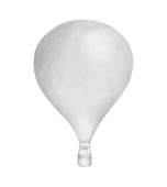 Stickstay Väggdekor Balloons Light Grey Medium